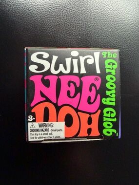 Schylling Groovy Glob Swirl NeeDoh Stress Ball Sensory Fidget Toy New Box